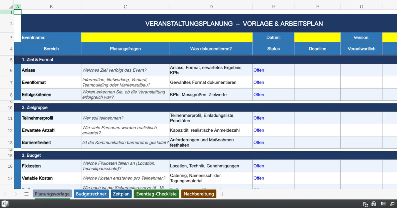 Vorschau von Veranstaltungsplanung_Vorlage.xlsx