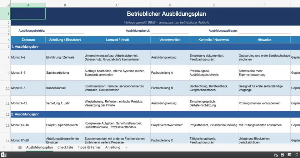 Vorschau von Betrieblicher_Ausbildungsplan.xlsx