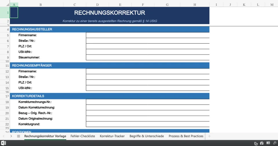 Vorschau von Rechnungskorrektur_Tool.xlsx