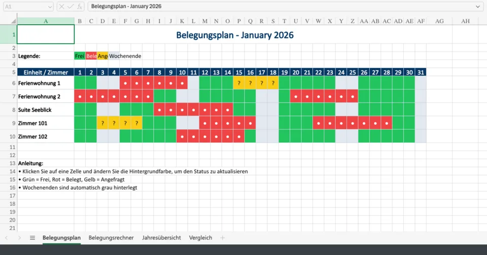 Vorschau von Belegungsplan_Vorlage.xlsx
