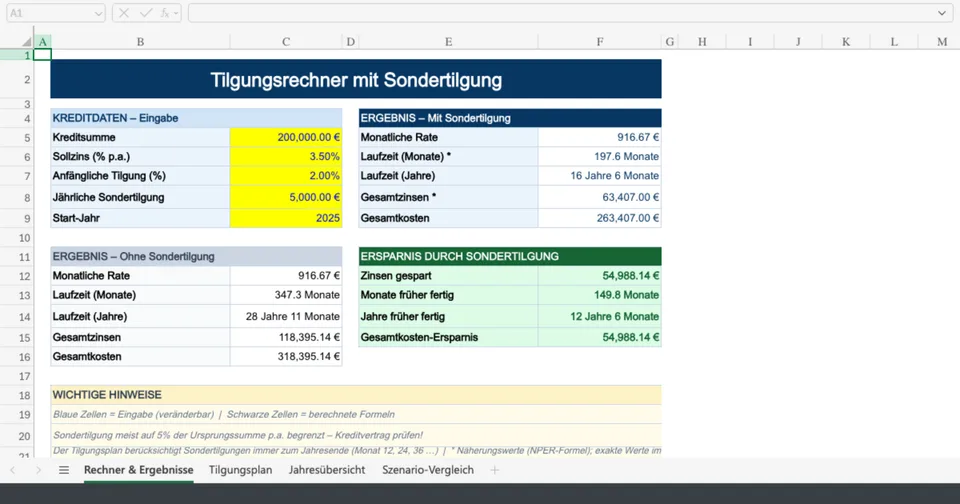 Vorschau von Tilgungsrechner_Sondertilgung_fixed.xlsx
