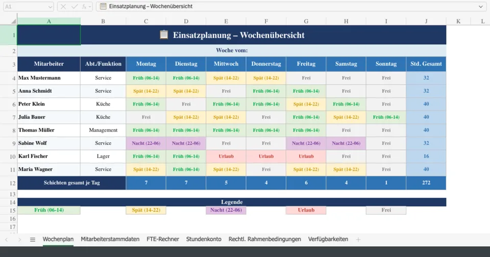 Vorschau von Einsatzplanung_Excel_Vorlage.xlsx