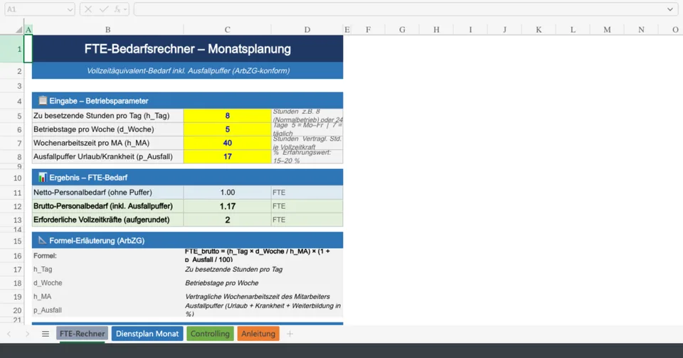 Vorschau von Dienstplan_Monat_Vorlage.xlsx