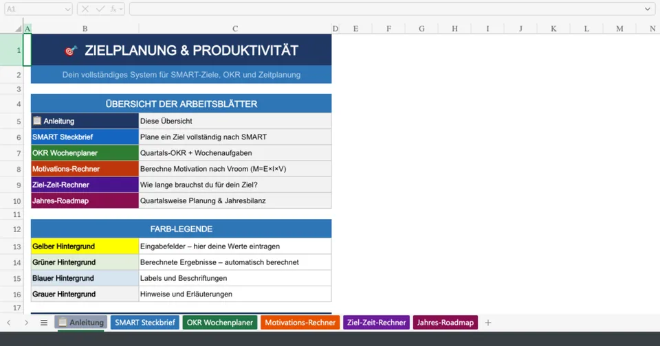 Vorschau von Zielplanung_System.xlsx