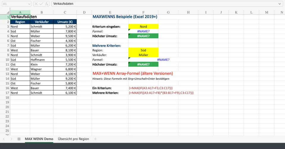 Vorschau von MAXWENNS_Demo.xlsx