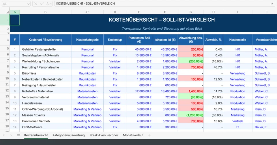 Vorschau von Kostenuebersicht_Excel.xlsx