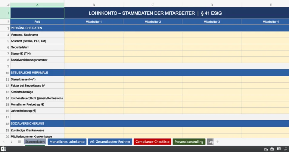 Vorschau von Lohnkonto_Vorlage.xlsx