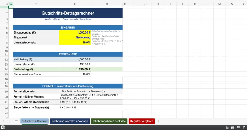 Vorschau von gutschrift_vorlage.xlsx