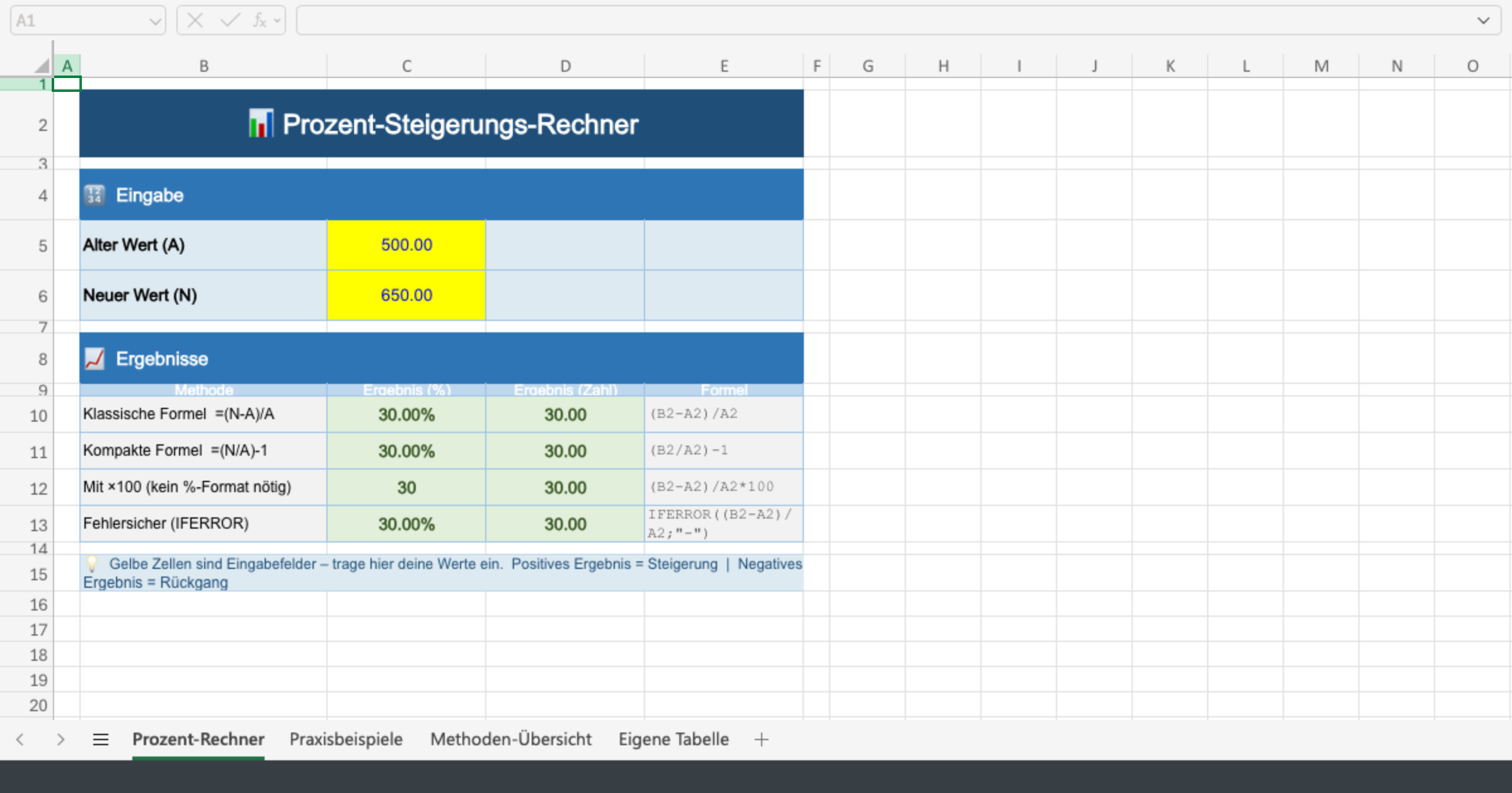 Vorschau von Prozent_Steigerung_Rechner.xlsx