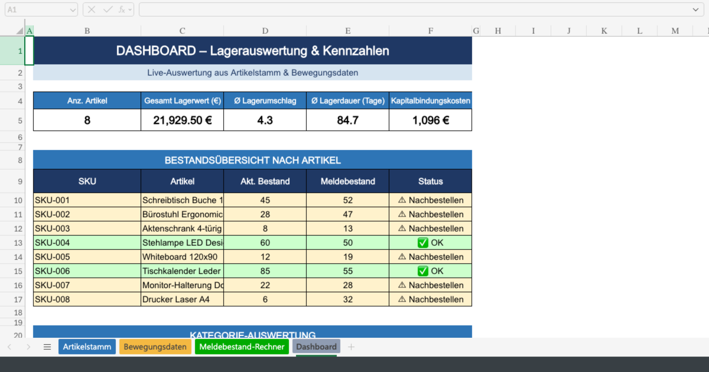 Vorschau von Lagerverwaltung_Excel.xlsx