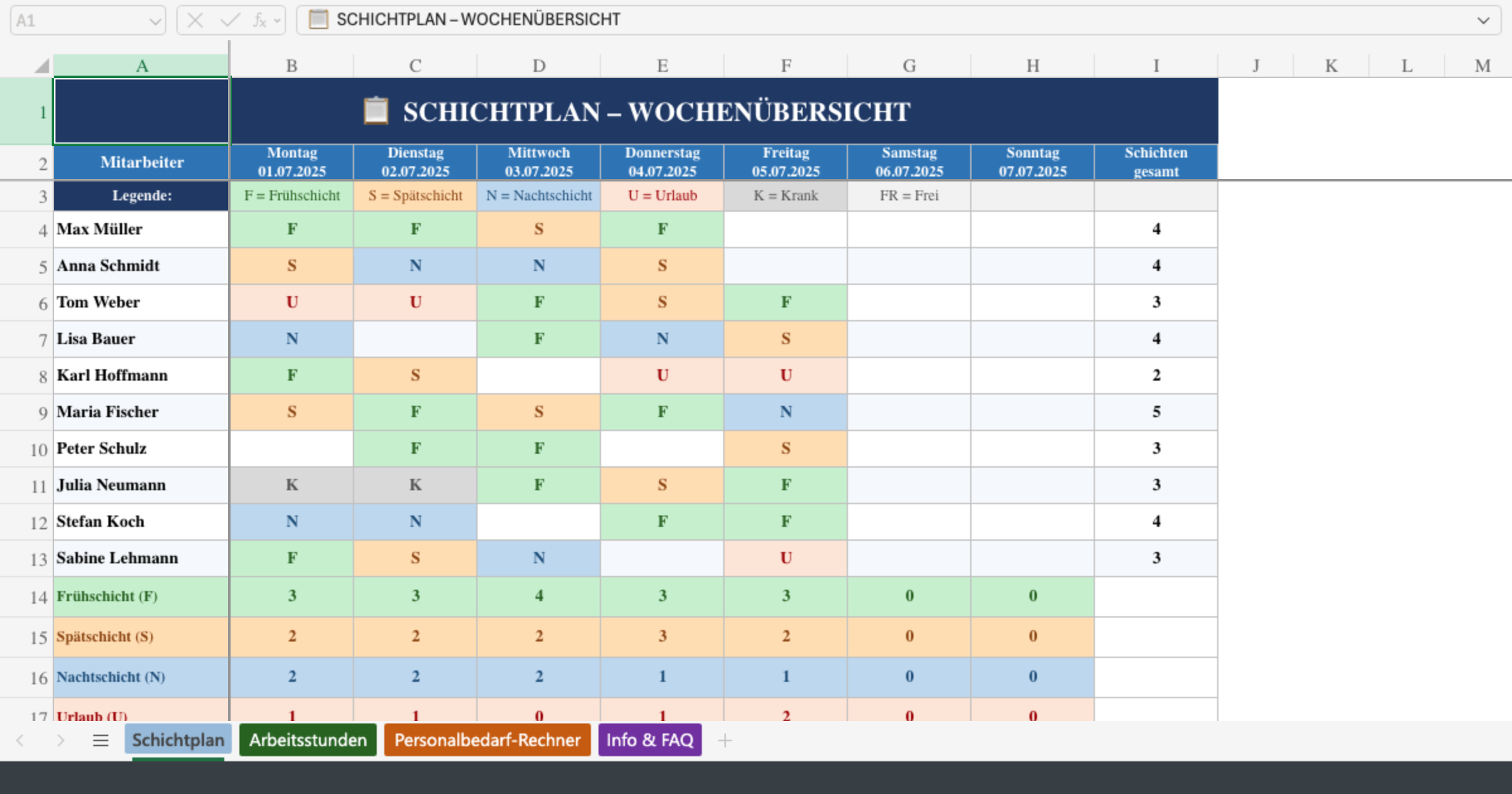 Vorschau von Schichtplan_Excel.xlsx